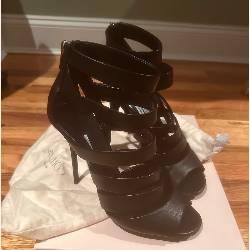 AUTHENTIC JIMMY CHOO DAMSEN CAGE HEELS